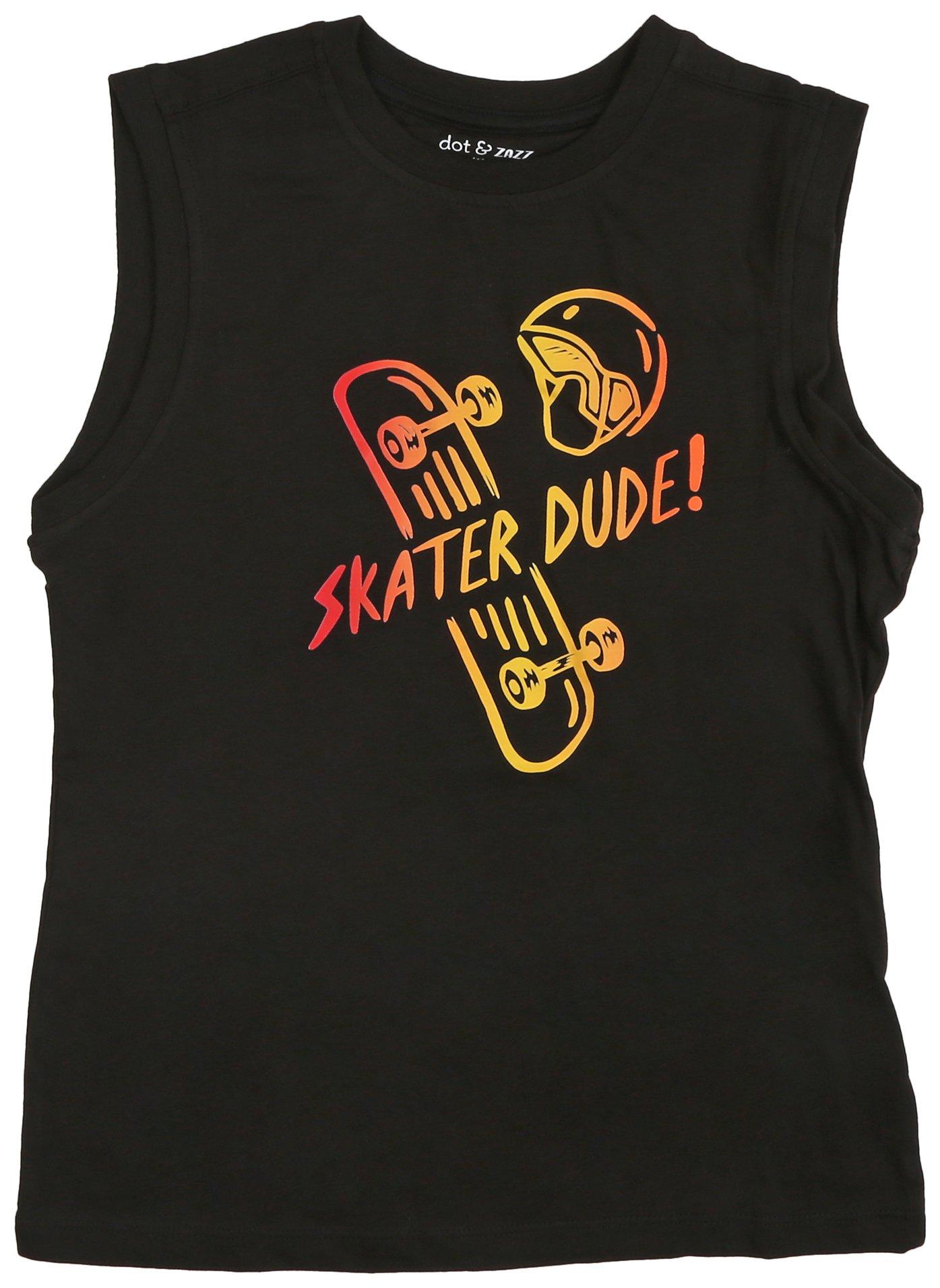 DOT & ZAZZ Little Boys Skater Dude Tank Top