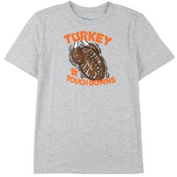 DOT & ZAZZ Big Boys Turkey Touchdown Short Sleeve T-Shirt