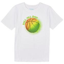 DOT & ZAZZ Big Boys Basketball Ball Short Sleeve T-Shirt