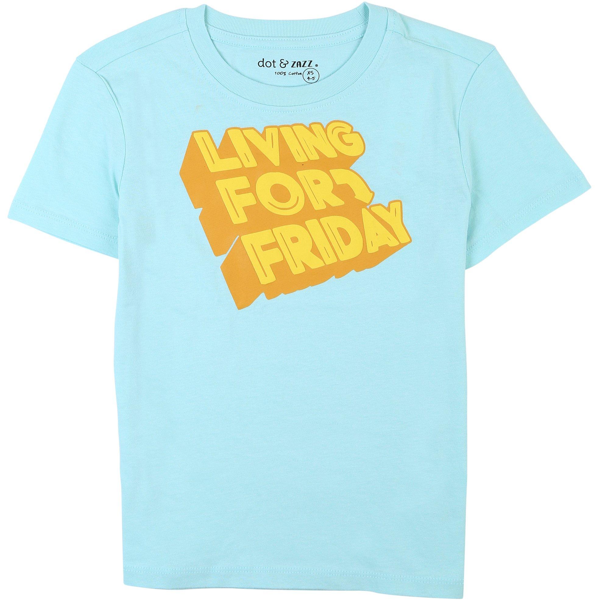 DOT & ZAZZ Little Boys Living For Friday T-Shirt