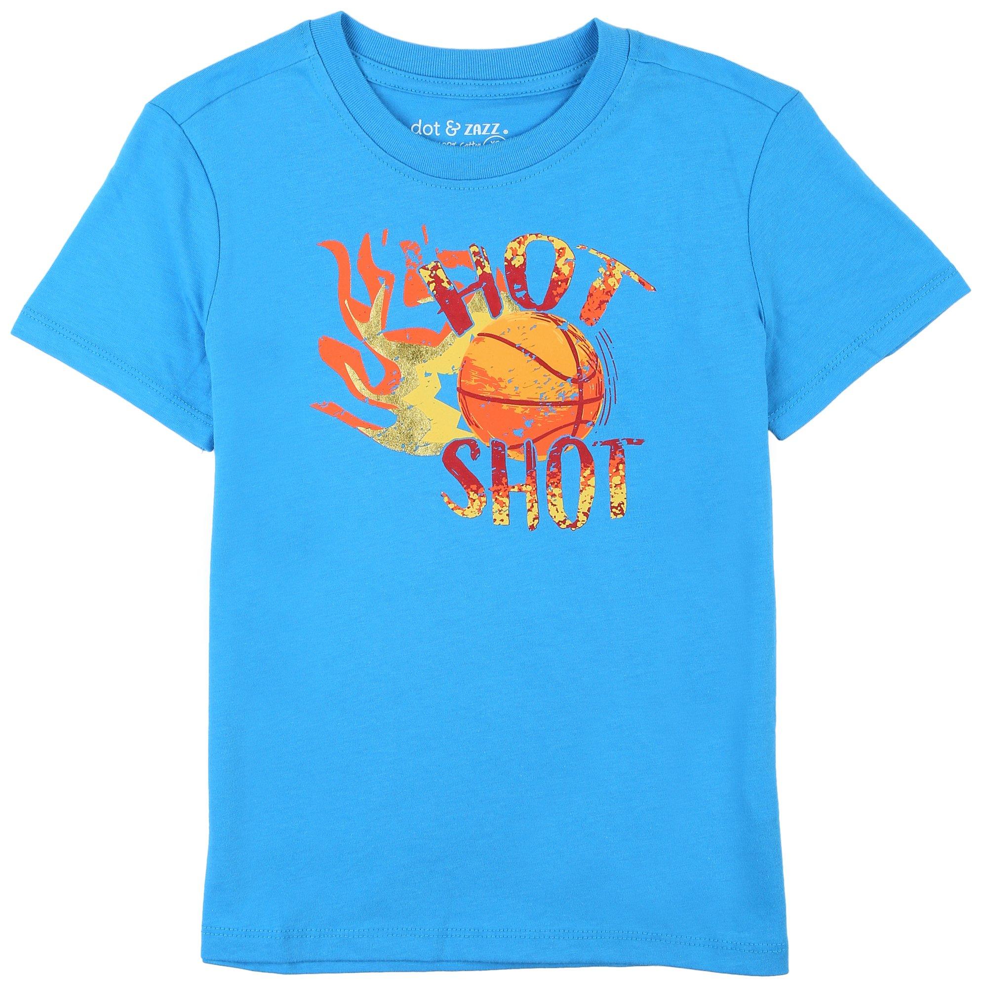 DOT & ZAZZ Little Boys Basketball Short Sleeve T-Shirt