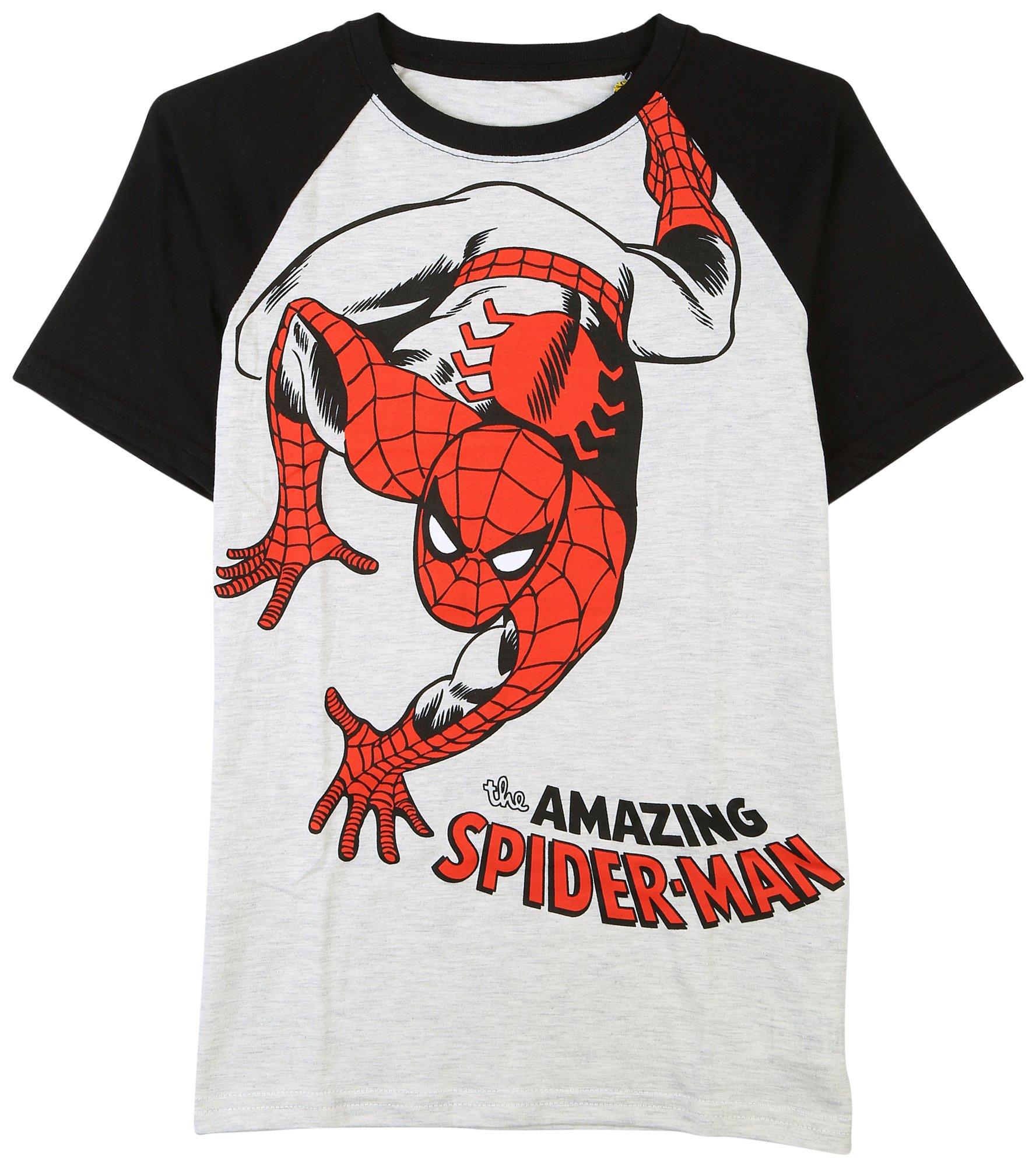 Marvel Big Boys Amazing Spider-man Short Sleeve T-Shirt