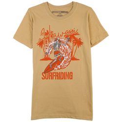 BROOKLYN VERTICAL Big Boys Skeleton Surf T-shirt