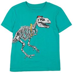 DOT & ZAZZ Little Boys T Rex Skeleton Short Sleeve T-Shirt