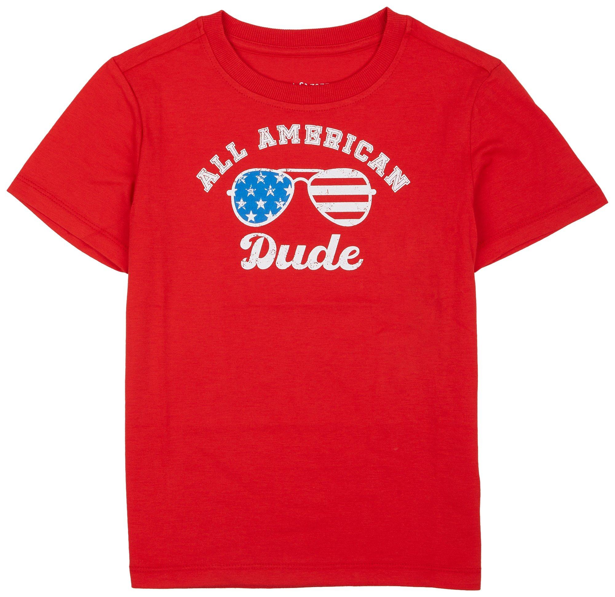 DOT & ZAZZ Little Boys Americana Short Sleeve T-Shirt
