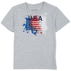 Big Boys U.S.A American Flag Short Sleeve Tee