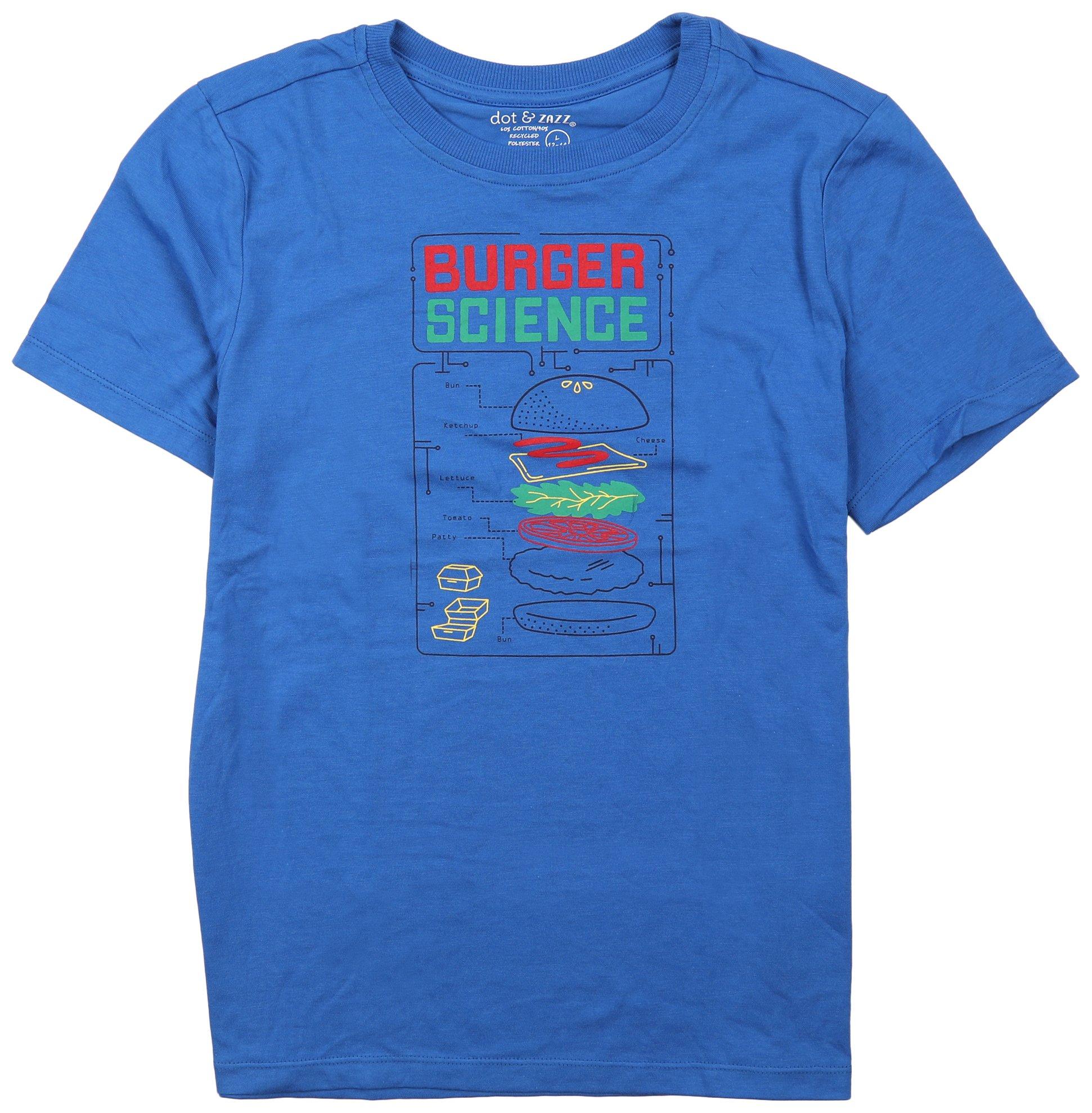 Dot & Zazz Big Boys Burger Science Short Sleeve T-Shirt