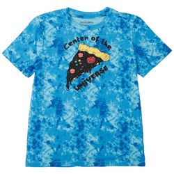 Dot & Zazz Big Boys Tie Dye Pizza Short Sleeve T-Shirt