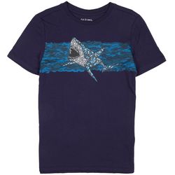 Dot & Zazz Big Boys Shark Mosaic Short Sleeve Tee