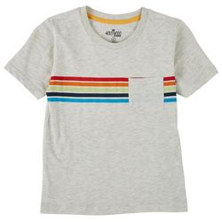 Hollywood Little Boys Striped Jersey Pocket T-Shirt