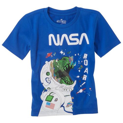 NASA Little Boys NASA Dino Short Sleeve T-Shirt