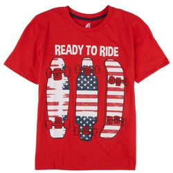 ADTN Big Boys Skateboards Americana Short Sleeve T-Shirt