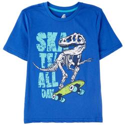 Big Boys Skate All Day Dino Short Sleeve T-Shirt