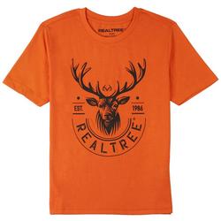 Big Boys Deer Head Graphic Short Sleeve Top