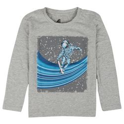 ADTN Big Boys Astronaut Skate Board Long Sleeve T-Shirt