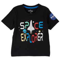 Hollywood Little Boys Embroidered Space Explorer T-Shirt