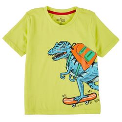 Hollywood Little Boys Dinosaur Fold Out Backpack T-Shirt