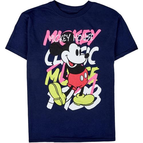 Disney Big Boys Mickey Mouse Graphic Short Sleeve
