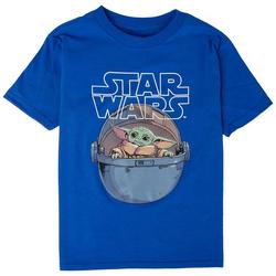 Little Boys Baby Yoda Graphic Short SleeveT-Shirt
