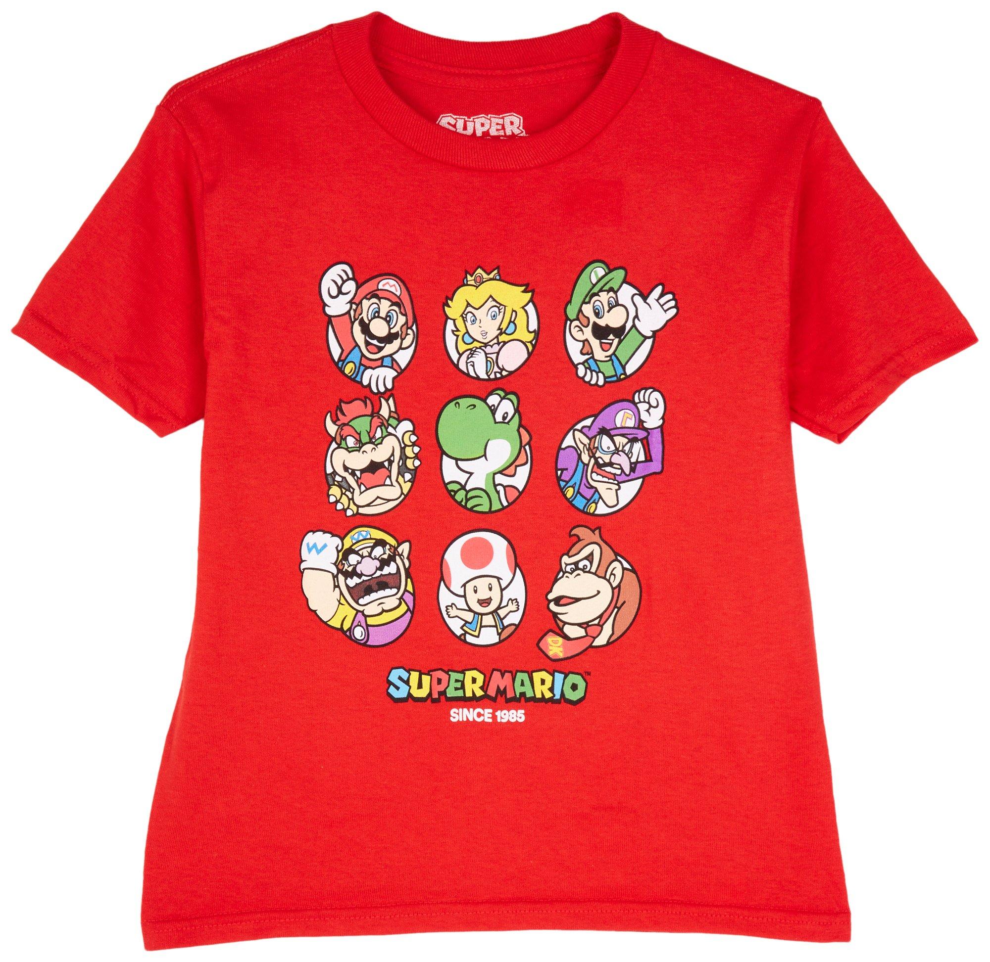 Super Mario Brothers Little Boys Character T-Shirt