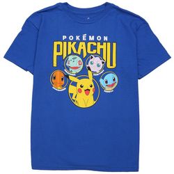 Dot & Zazz Big Boys Pokemon Pikachu Short Sleeve T-Shirt