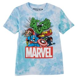 Marvel Little Boys Tie Dye Marvel Five Short Sleeve T-Shirt