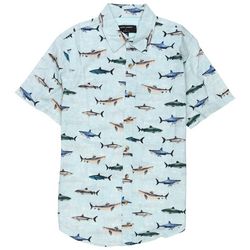Big Boys Sharkie Print Button Up Shirts