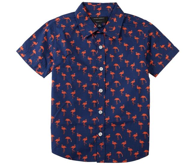 Big Boys Flamingo Woven Button | Shirts Bealls Florida Up