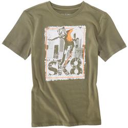 Little Boys Sk8 Screen Print T-Shirt