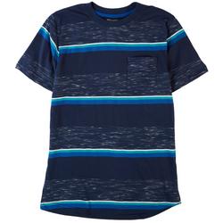Big Boys Stripe Block Print Pocket T-Shirt