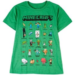 Hollywood Big Boys Minecraft Character Grid T-Shirt