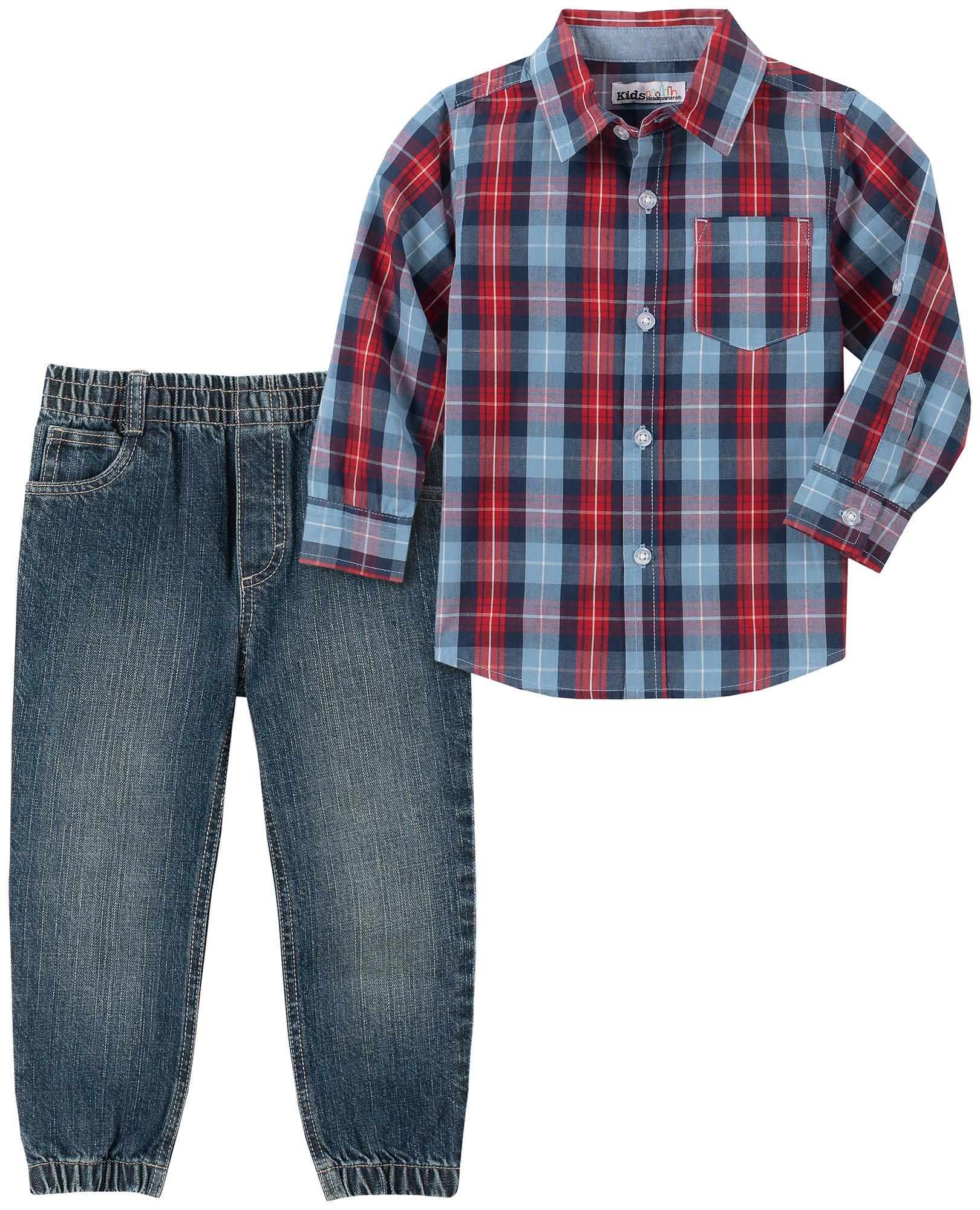 little boys plaid pants