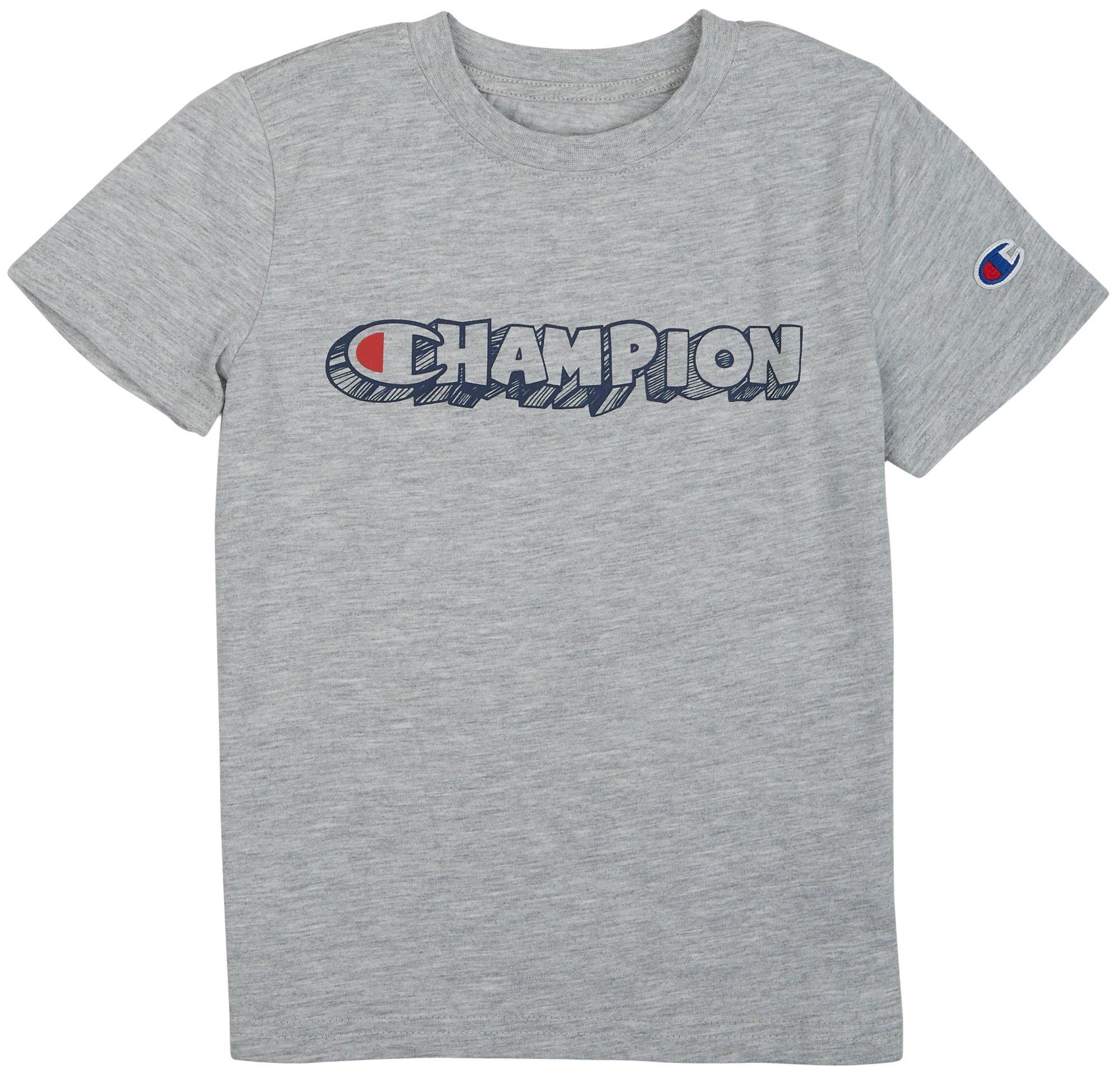 Champion Little Boys Cartoon Sketch Champion Screen Tee