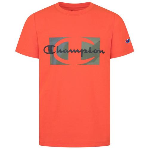 Champion Little Boys Script Camo Box T-Shirt