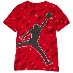 Big Boys Jumpman Allover Logo Logo T-Shirt