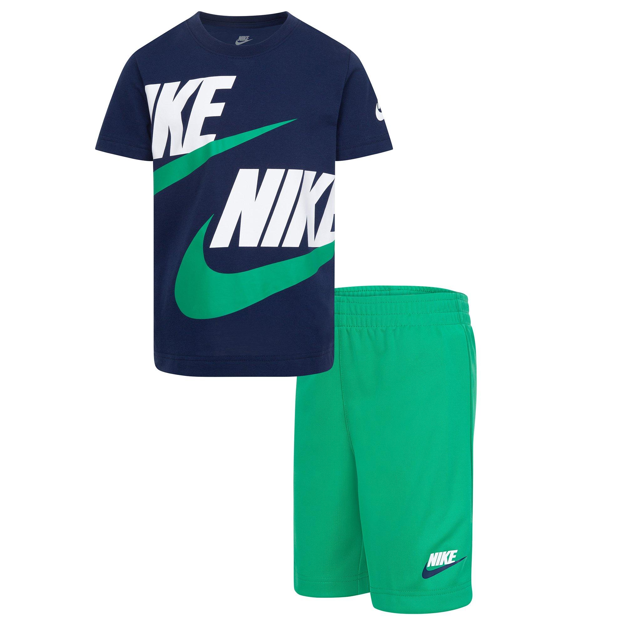 Nike Little Boys 2-pc. Split Futura Nike Swoosh T-Shirt Set