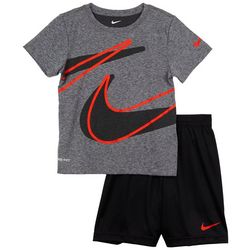 Nike Little Boys 2-pc. Swish Wrap T-Shirt Set