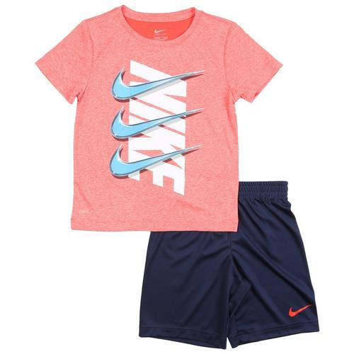 Nike Little Boys 2-pc. Triple Swish Wrap T-Shirt