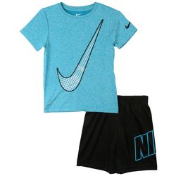 Nike Little Boys Dri-Fit  Drops Nike Swoosh T-Shirt
