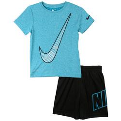 Little Boys Dri-Fit  Drops Nike Swoosh T-Shirt