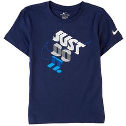 Nike Little Boys Just Do It Block Screen Print T-Shirt