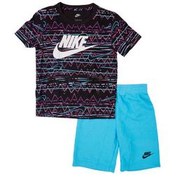Little Boys 2-pc. Nike Logo Tee & Shorts Set