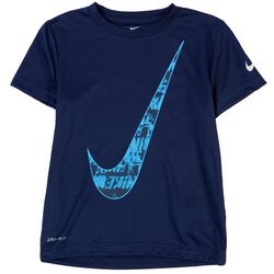 Nike Little Boys Logo Textured T-Shirt