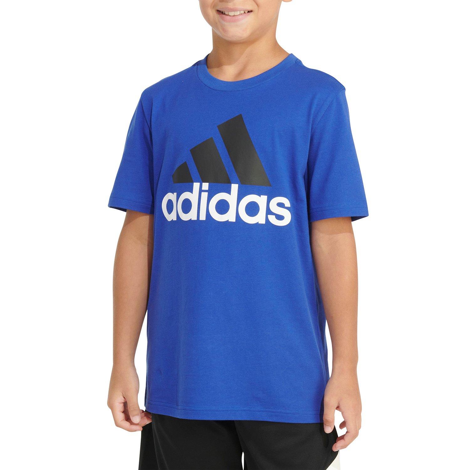 Adidas Big Boys Two Color Logo Short Sleeve