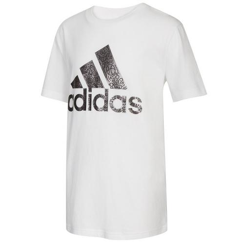 Adidas Big Boys Doodle Dude Short Sleeve T-Shirt