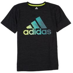 Adidas Big Boys Ombre Triangle Stripe T-Shirt