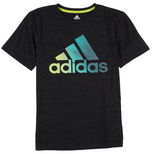 Adidas Big Boys Ombre Triangle Stripe T-Shirt