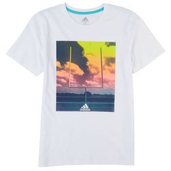 Adidas Big Boys Football Goal Post  Screen Print  T-Shirt