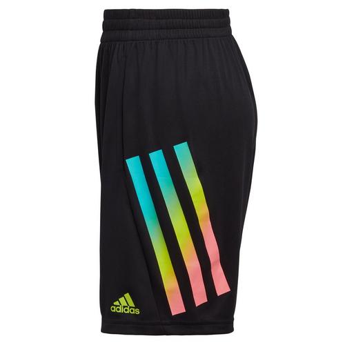 Adidas Big Boys Tie Dye Side Stripe Shorts