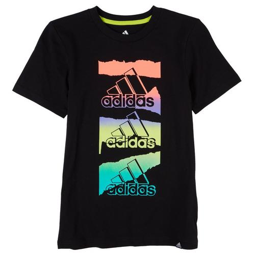 Adidas Little Boys Solar Gradient Short Sleeve T-Shirt